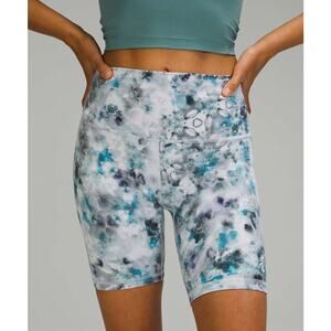 Lululemon Align Short 8" Nulu Kaleidofloral Multi Teal Gray White - Women's - 8